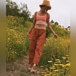 Free People Movement Fly By Night Pants Red Earth Size Small